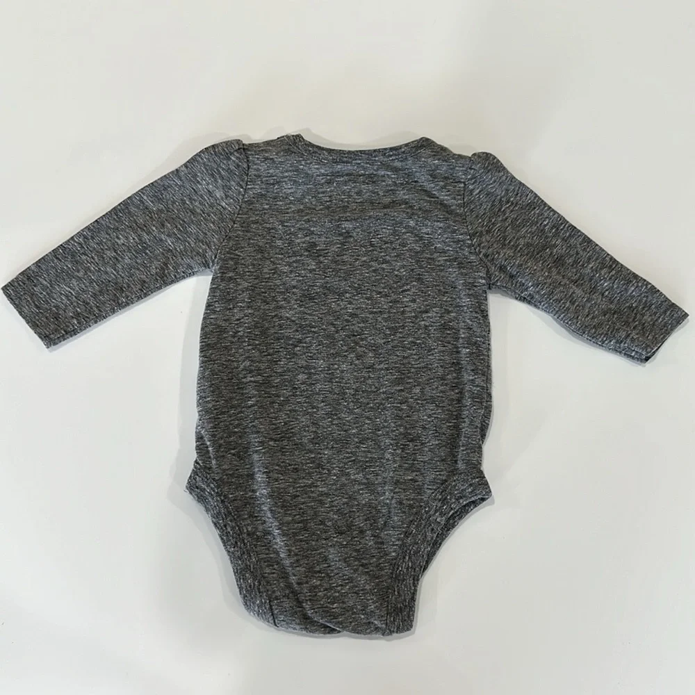 Gray long sleeve onesie